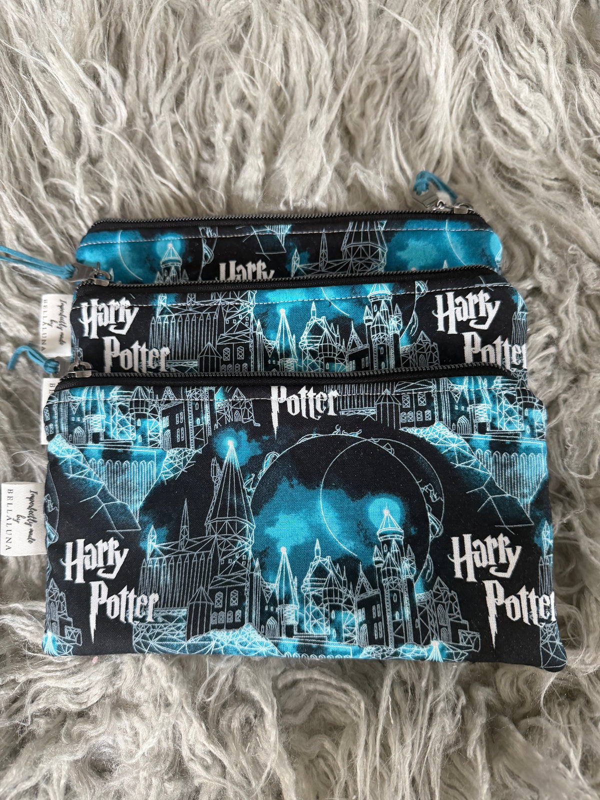 ✨ Inspired Handmade Harry Potter Zipper Pouches ✨