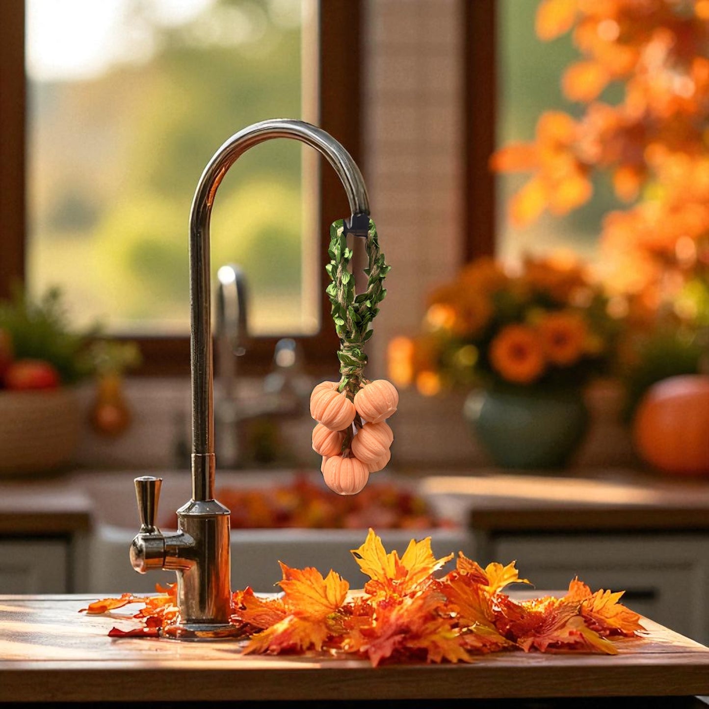 ๐ Pumpkin Hanging Soap โ Pumpkin Spice Fragrance oil