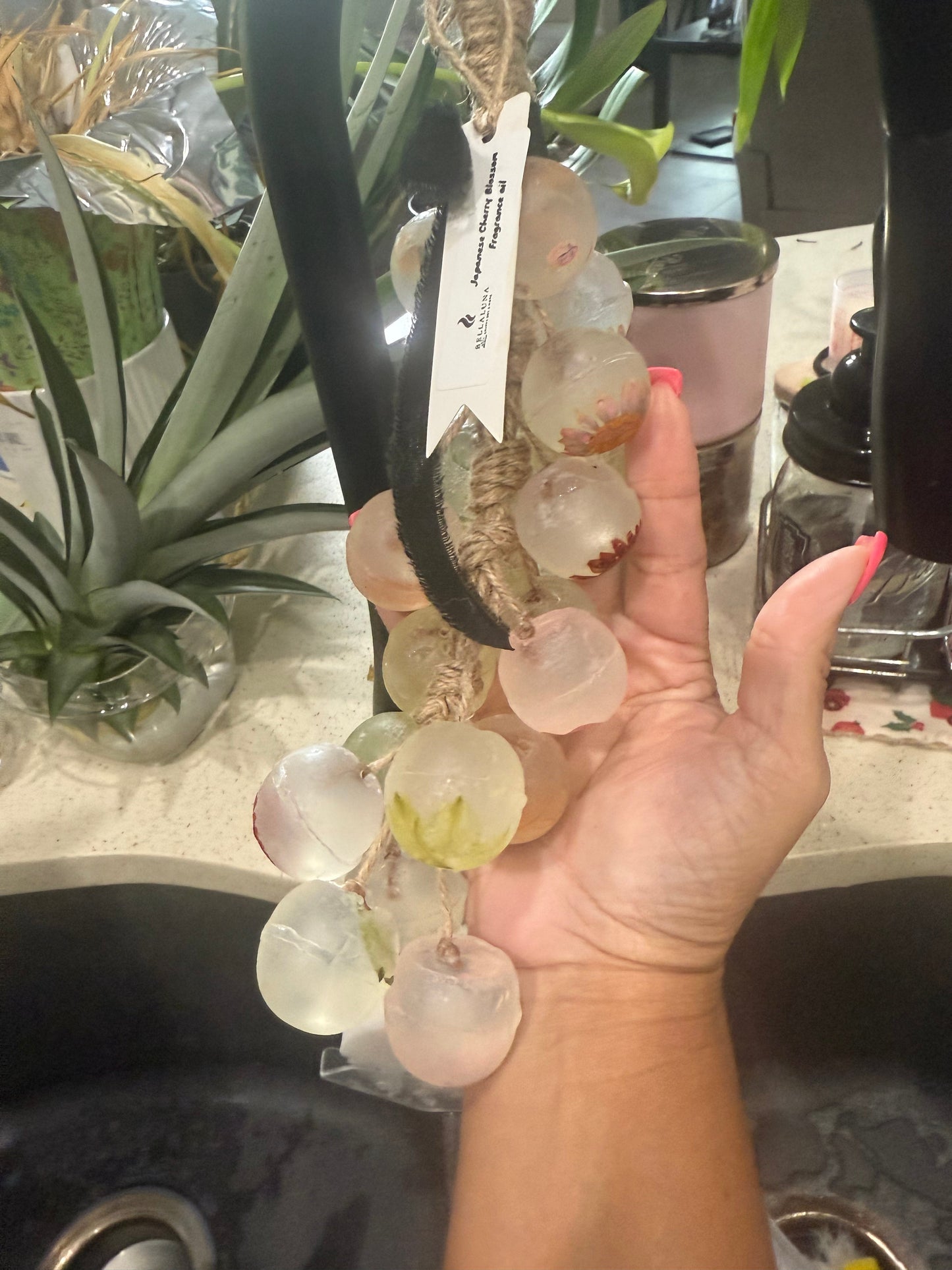 ๐ Blooming Vine Hanging Soap with Japanese Cherry Blossom Essential Oils