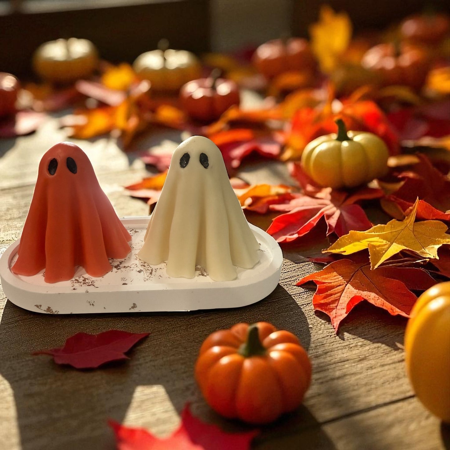 š Halloween Ghosts Soap Set ā Goat Milk with Pumpkin & Cinnamon š