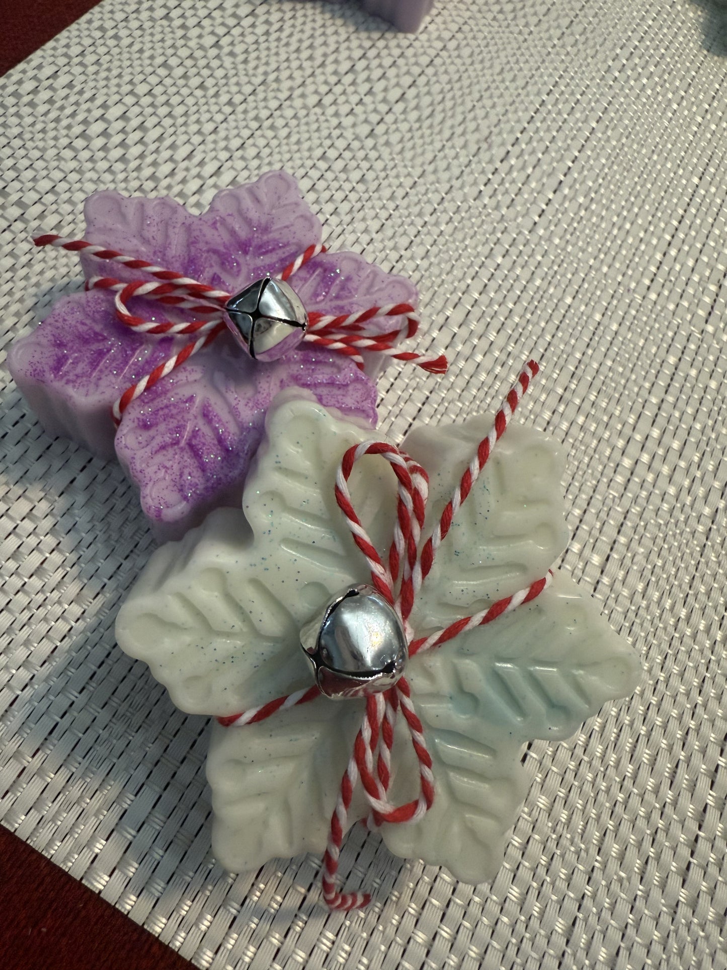 Snowflake Candy Cane Soap
