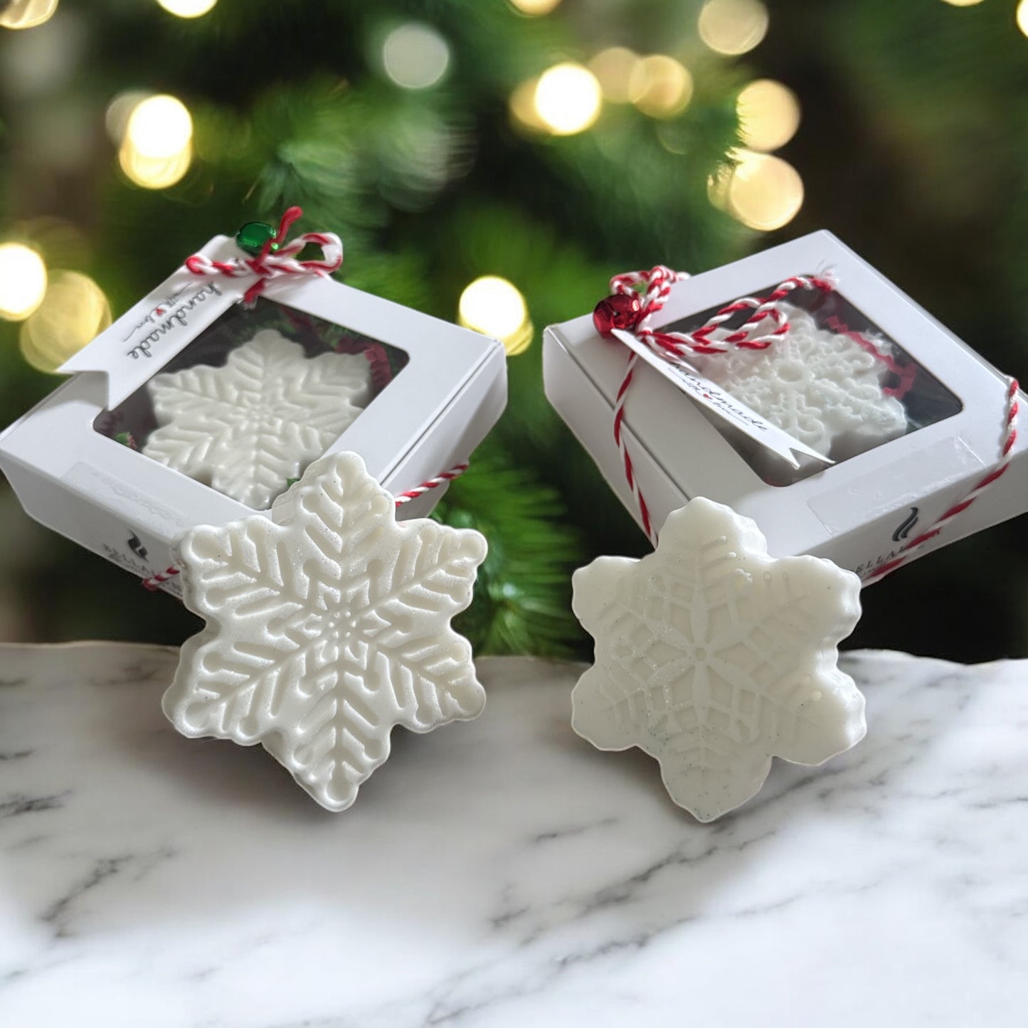 Snowflake Candy Cane Soap